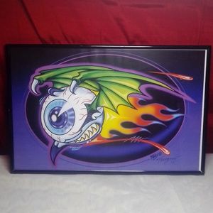 Vgt Topes tattoo artist THOMPSON EYEBALL signed print